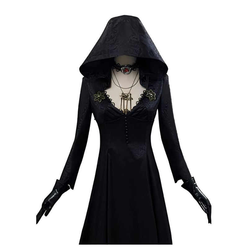 High Quality Official Evil Village Vampire Lady Cosplay Outfit
