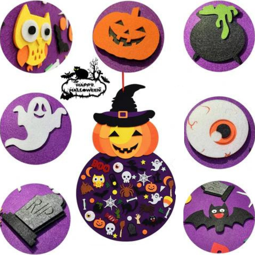 Felt Board Set with 50 Plus Halloween Ornaments