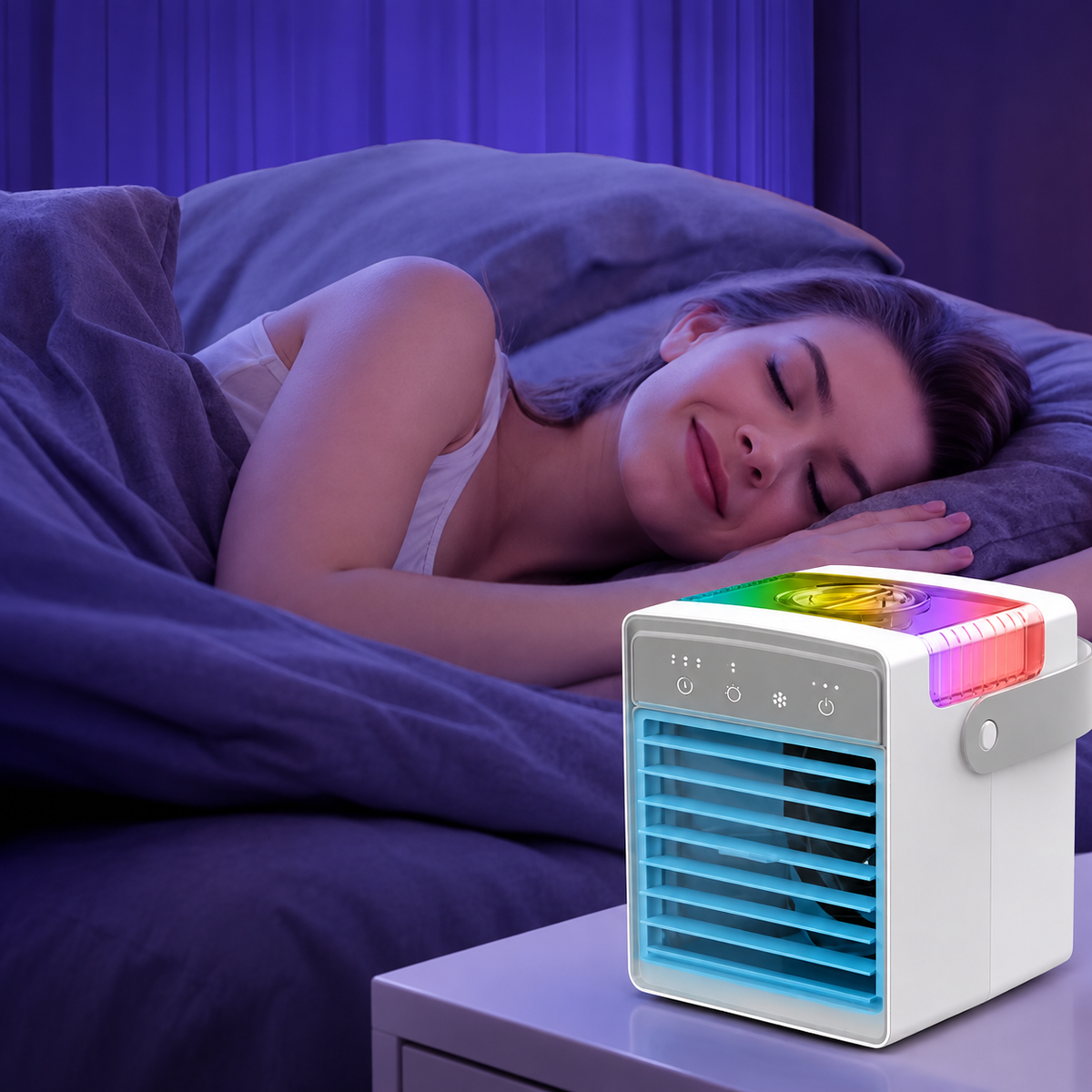 Portable Air Cooler with Adjustable Fan Settings
