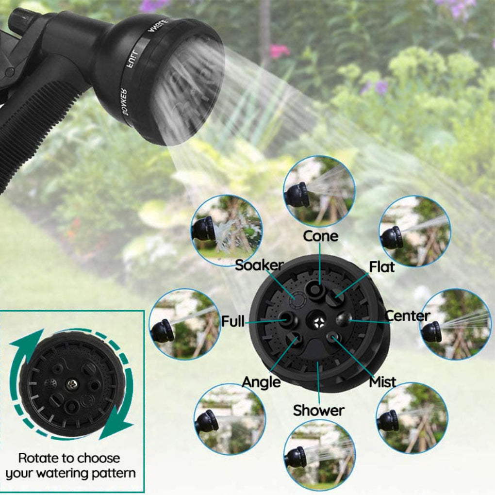 Expandable Garden Hose 100 Feet with Triple Layer Latex Core and Brass Fittings