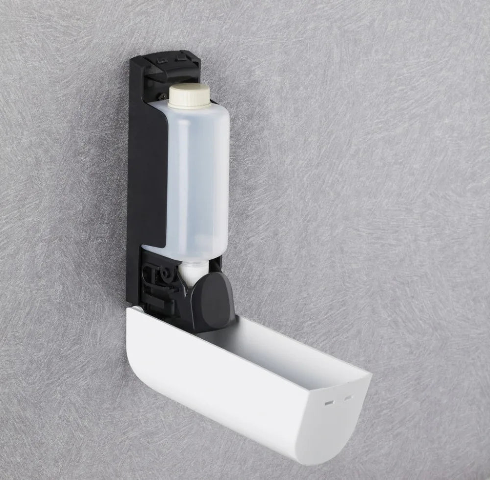 Wall Mounted Shower Dispenser with Triple Pump Chambers and Transparent Viewing