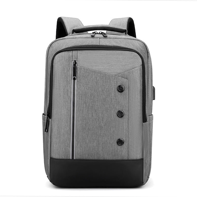 Laptop Backpack with Water Resistant Fabric and Multiple Storage Pockets for 15.6in Devices