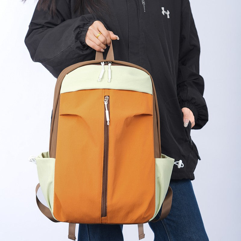 Travel Backpack with Padded Laptop Sleeve and Dual Zipper Access, Expandable Side Pockets