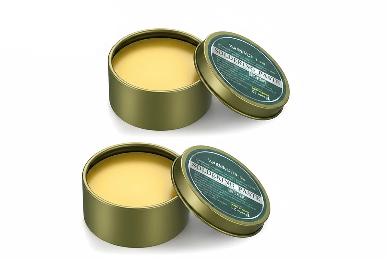 Lead Free Flux Paste for Soldering with Smooth Even Flow and Iron Box Container
