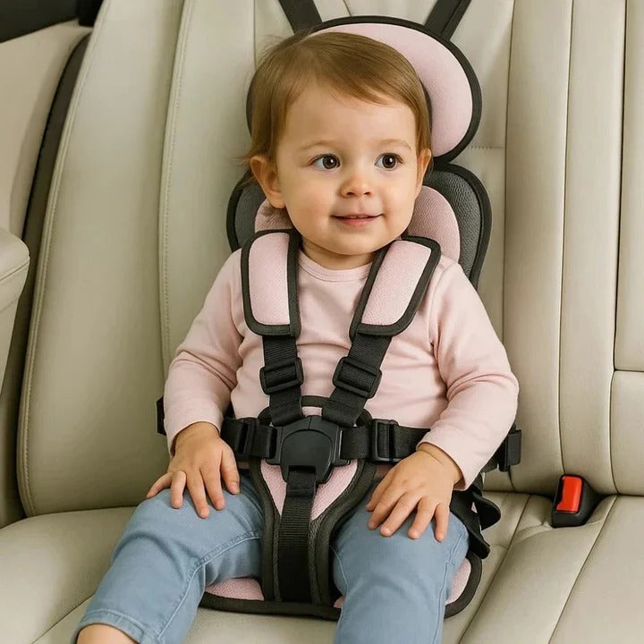 Portable Child Travel Seat and Safety Harness for Secure Vehicle Use