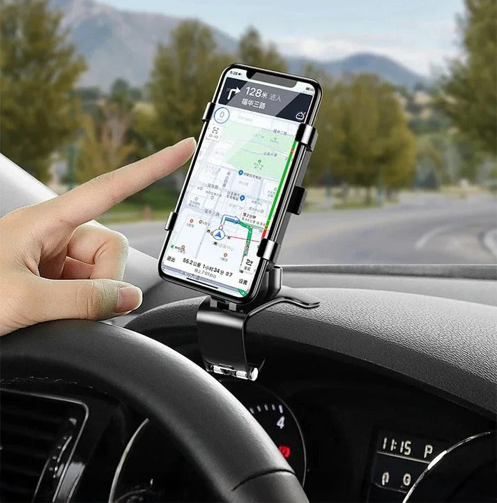Dashboard Phone Mount with 360 Rotation and Anti Slip Grip Pads