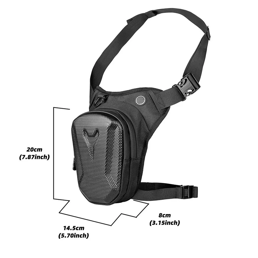 Motorcycle Leg Bag Waterproof with Secure Storage