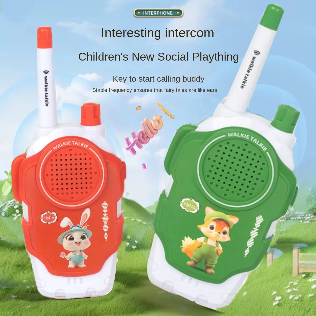 Kids Walkie Talkies – Range Adventure Radios, Set of 2