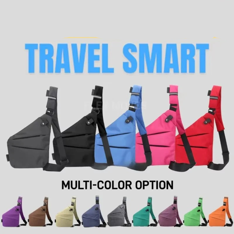 Adjustable Crossbody Sling Bag with Padded Air Mesh Back Panel