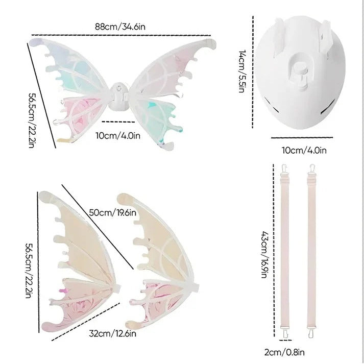 LED Light Up Fairy Wings for Children's Dress Up