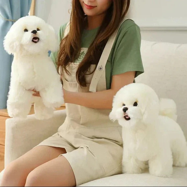 Washable Plush Dog Stuffed Animal with Portable Design