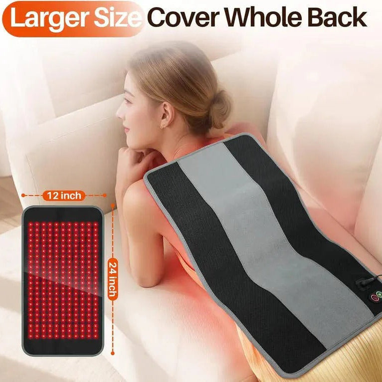 Dual Wavelength Infrared Red Light Therapy Wrap Pad with 660nm and 850nm LED