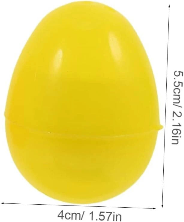Fillable Glow Easter Eggs with Clear Shell for Hunts and Basket Decor