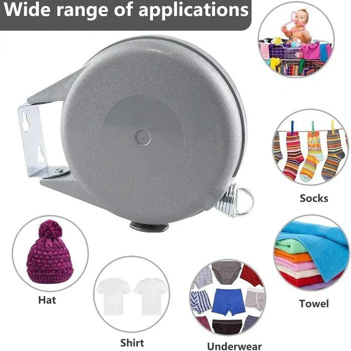 Wall Mounted Washing Line, Retractable Drying Line