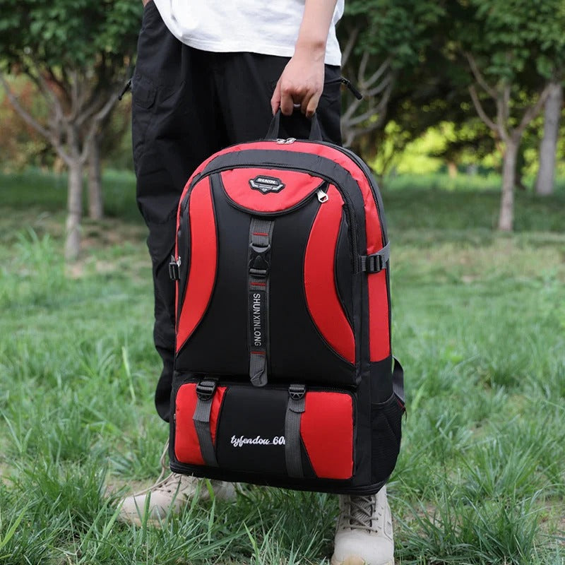 Water Resistant Travel Backpack with Multiple Compartments and Padded Laptop Sleeve