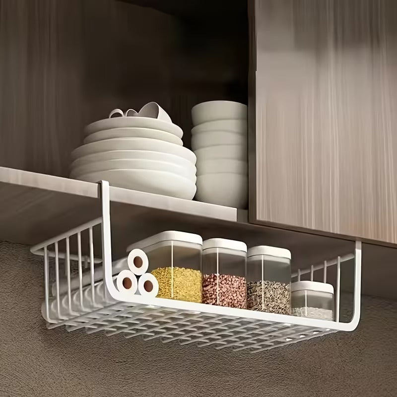 Tiered Hanging Storage Basket for Kitchen, Bathroom and Dorm Room Use
