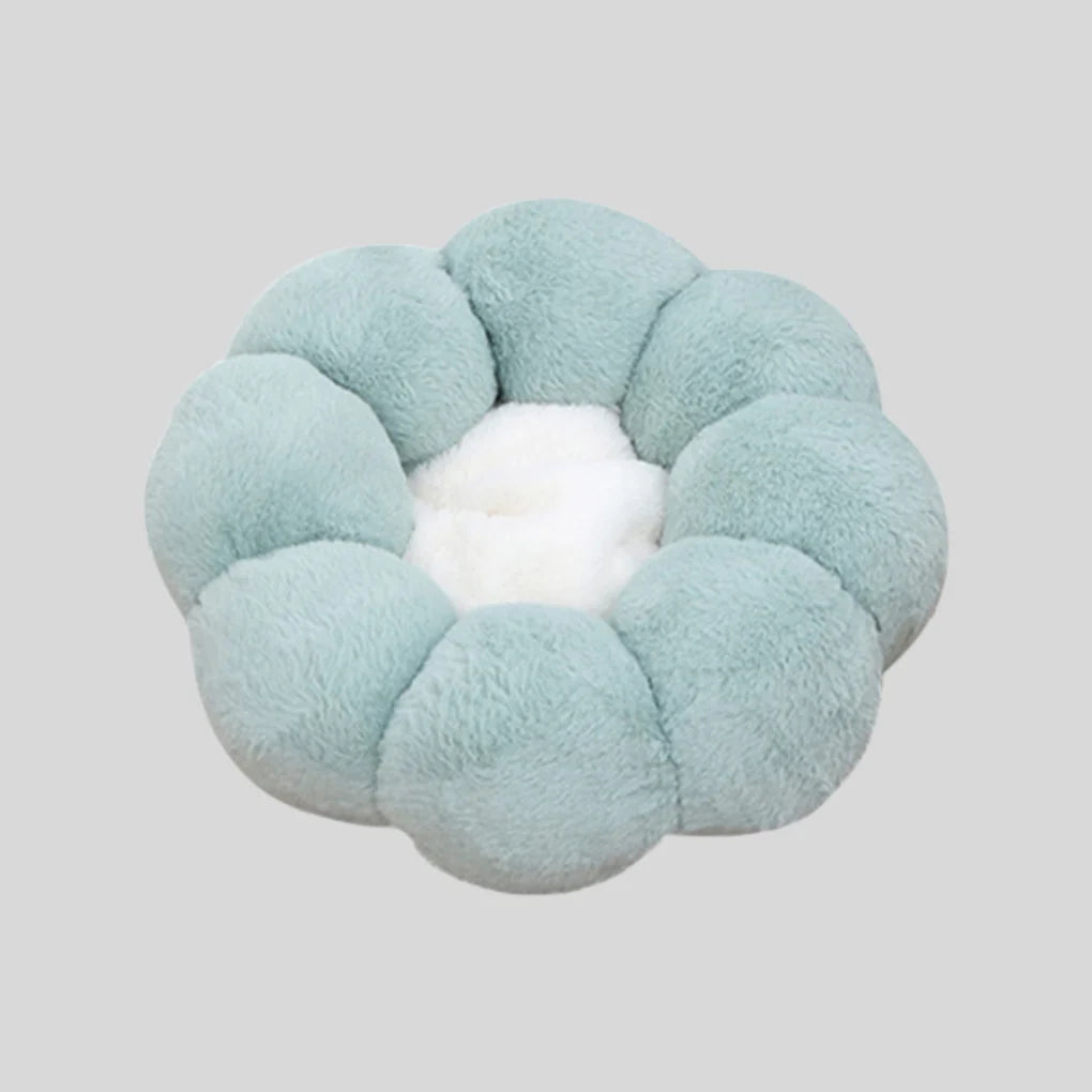 Blossom Shaped Cushion Bed for Cats and Small Dogs with Padded Edge