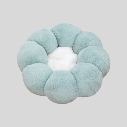 Blossom Shaped Cushion Bed for Cats and Small Dogs with Padded Edge