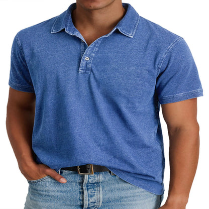 Mens Loose Fit Collared Casual Shirt with Washed Finish, Choice of 10 Colours