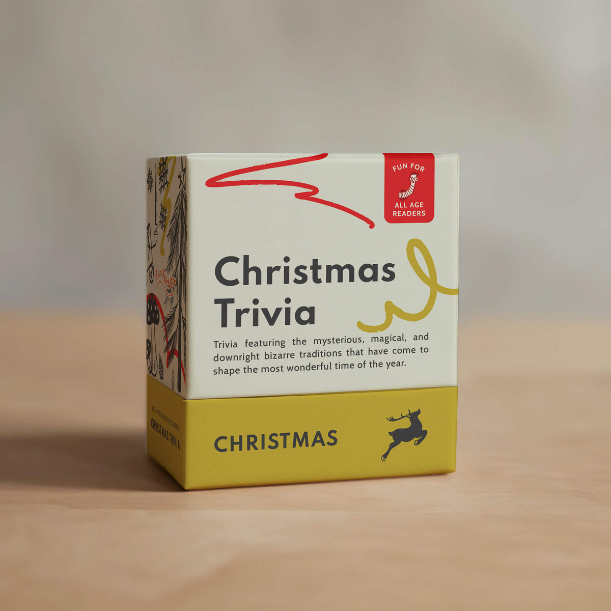 Christmas Trivia Deck with Quirky Holiday Questions for Family Dinners and Office Parties