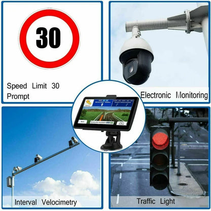 Dashboard Sat Nav Device with 7 Inch Touchscreen, Preloaded Maps and Lifetime Updates