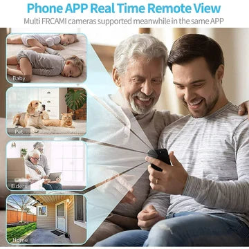 Compact WiFi Security Camera with Magnetic Mount, Video and Audio Capable