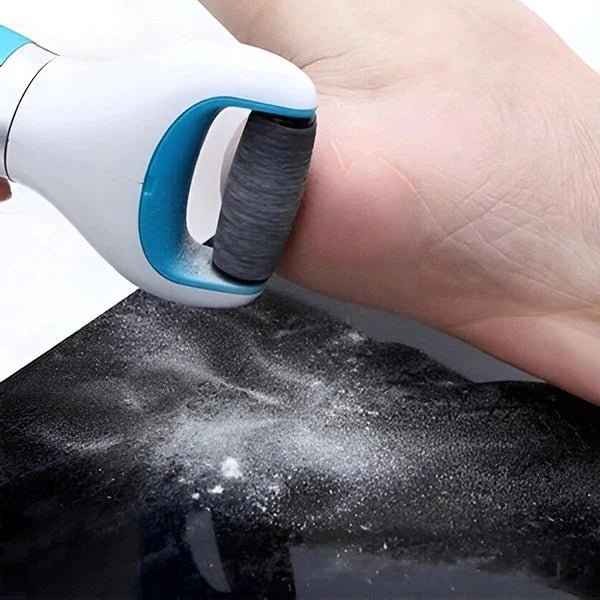 USB Powered Dead Skin Grinder for Feet with Replaceable Roller Heads and Two Speeds