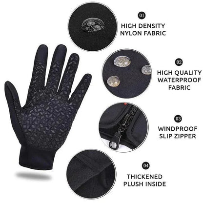 Rechargeable Battery Warming Gloves for Men and Women with Touchscreen Fingertips