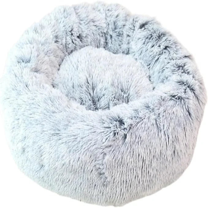 Bolster Rim Fluffy Sleeping Cushion for Pets with Detachable Machine Safe Fabric