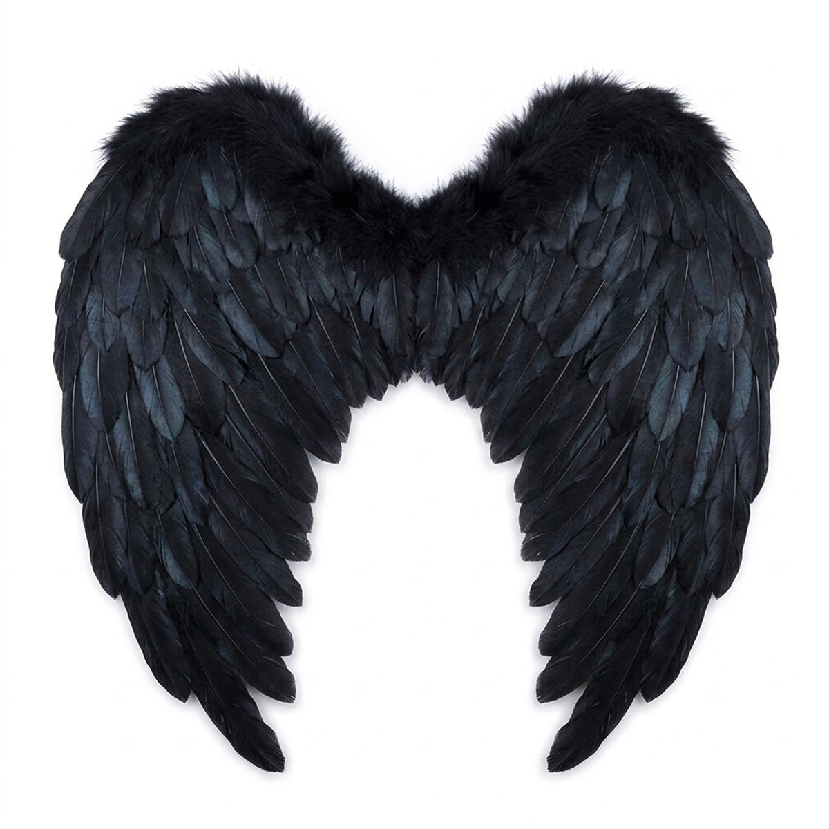 Layered Feather Angel Wings with Elastic Straps in Four Colors and Six Widths