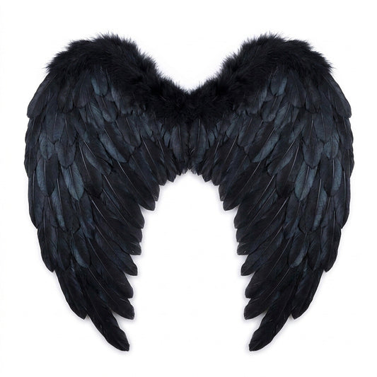 Layered Feather Angel Wings with Elastic Straps in Four Colors and Six Widths