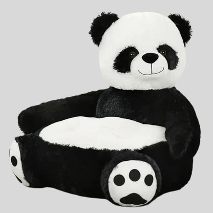 Animal Themed Fluffy Sleeping Bed for Pets with Bolster Rim and Washable Fabric