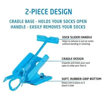 Stocking Donning and Removal Tool Set for Limited Mobility with Long Handle