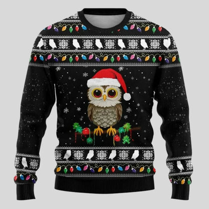 Mens Christmas Knit Pullover Jumper with Loose Cut and Round Neckline