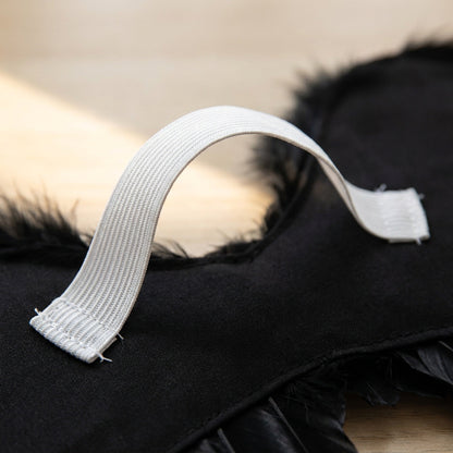 Layered Feather Angel Wings with Elastic Straps in Four Colors and Six Widths