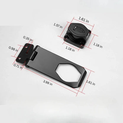 Keyless Cupboard Drawer Latch with Resettable 3 Number Code, Adhesive Mount