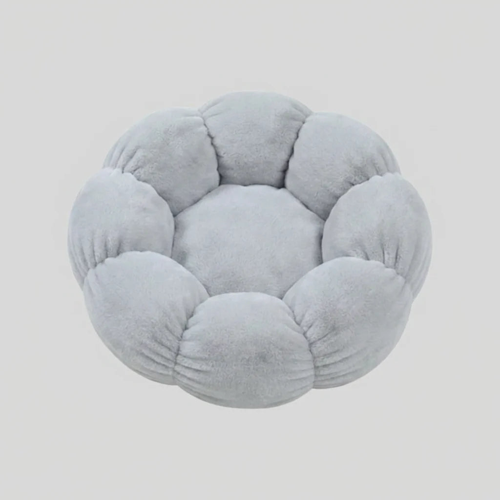 Blossom Shaped Cushion Bed for Cats and Small Dogs with Padded Edge
