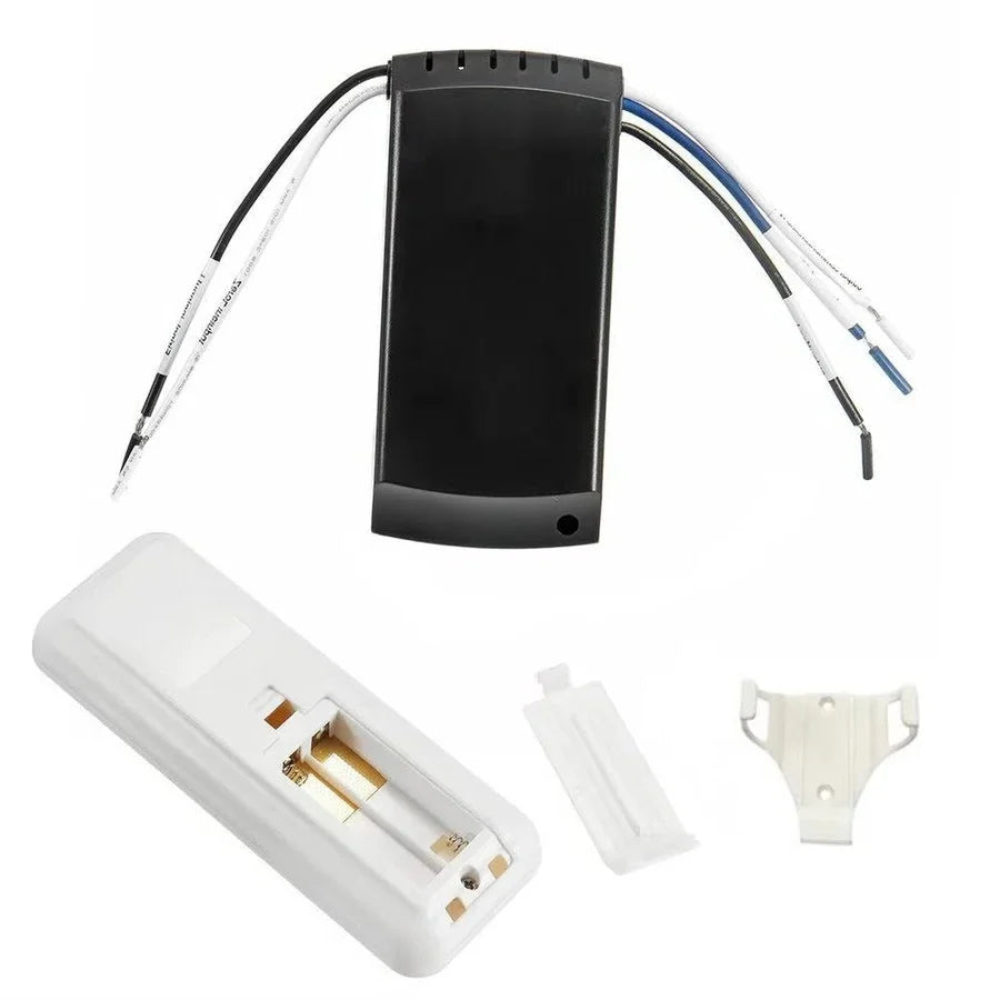 Wireless Fan Speed and Light Controller with Wall Mount Holder, Fits Most Brands