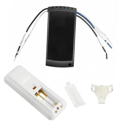 Wireless Fan Speed and Light Controller with Wall Mount Holder, Fits Most Brands