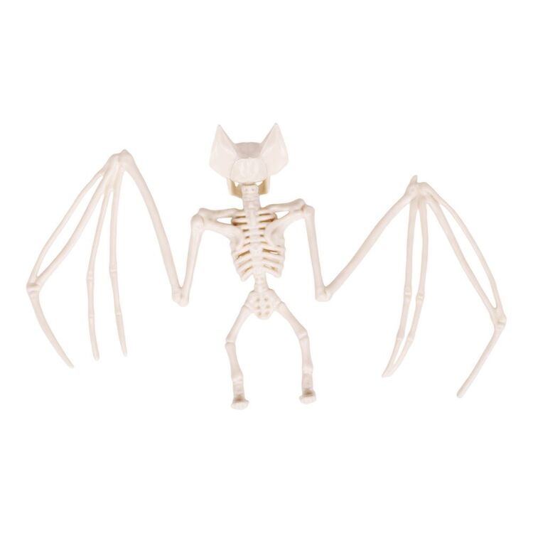 Halloween Bat Skeleton with Open Wings in Natural Color for Mantels and Branch Scenes