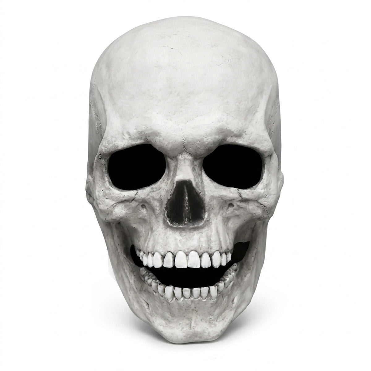 Movable Jaw Full Head Latex Skull Mask for Halloween