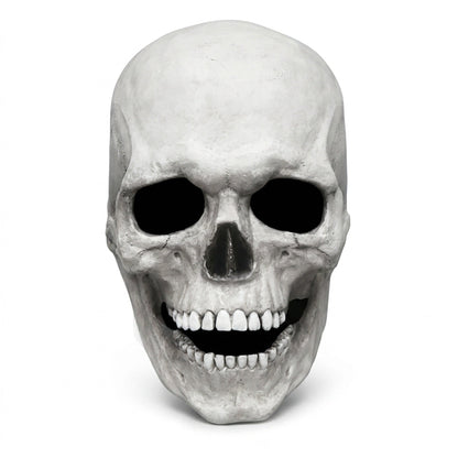 Movable Jaw Full Head Latex Skull Mask for Halloween