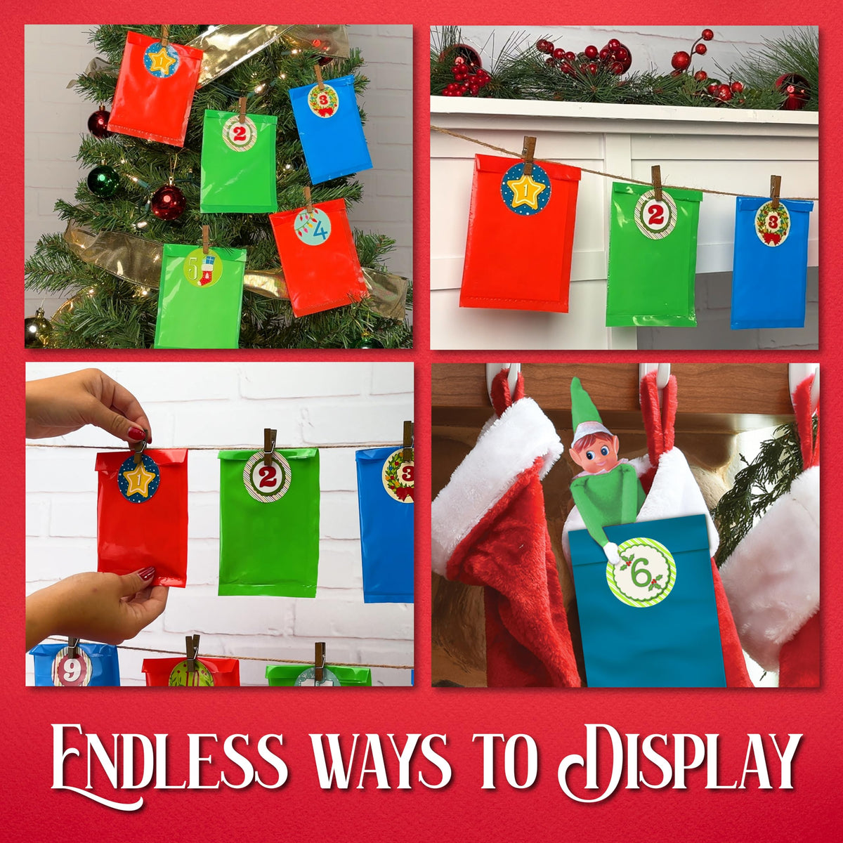 Twenty Five Day Christmas Craft Kit with Diamond Art, Paint by Number and Hangable Ornament Projects