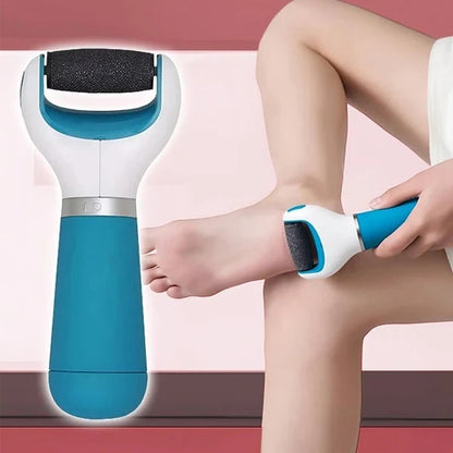 USB Powered Dead Skin Grinder for Feet with Replaceable Roller Heads and Two Speeds