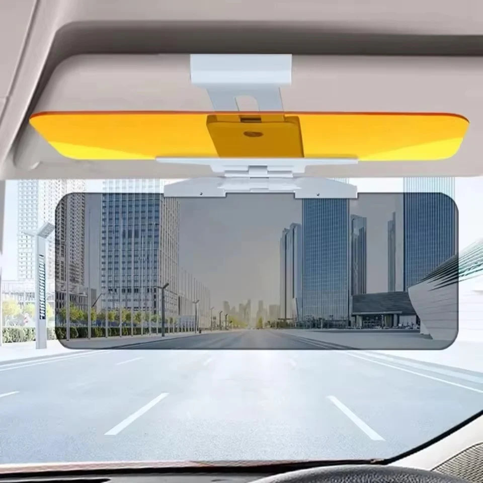 Clip On Tinted Windshield Shade for Drivers with Adjustable Panel