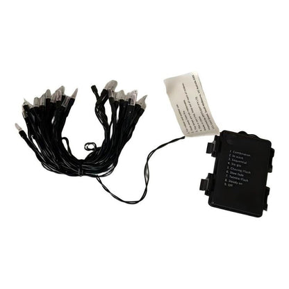 Purple Halloween Fairy Lights on Black Wire for Haunted Bedrooms and Party Walls