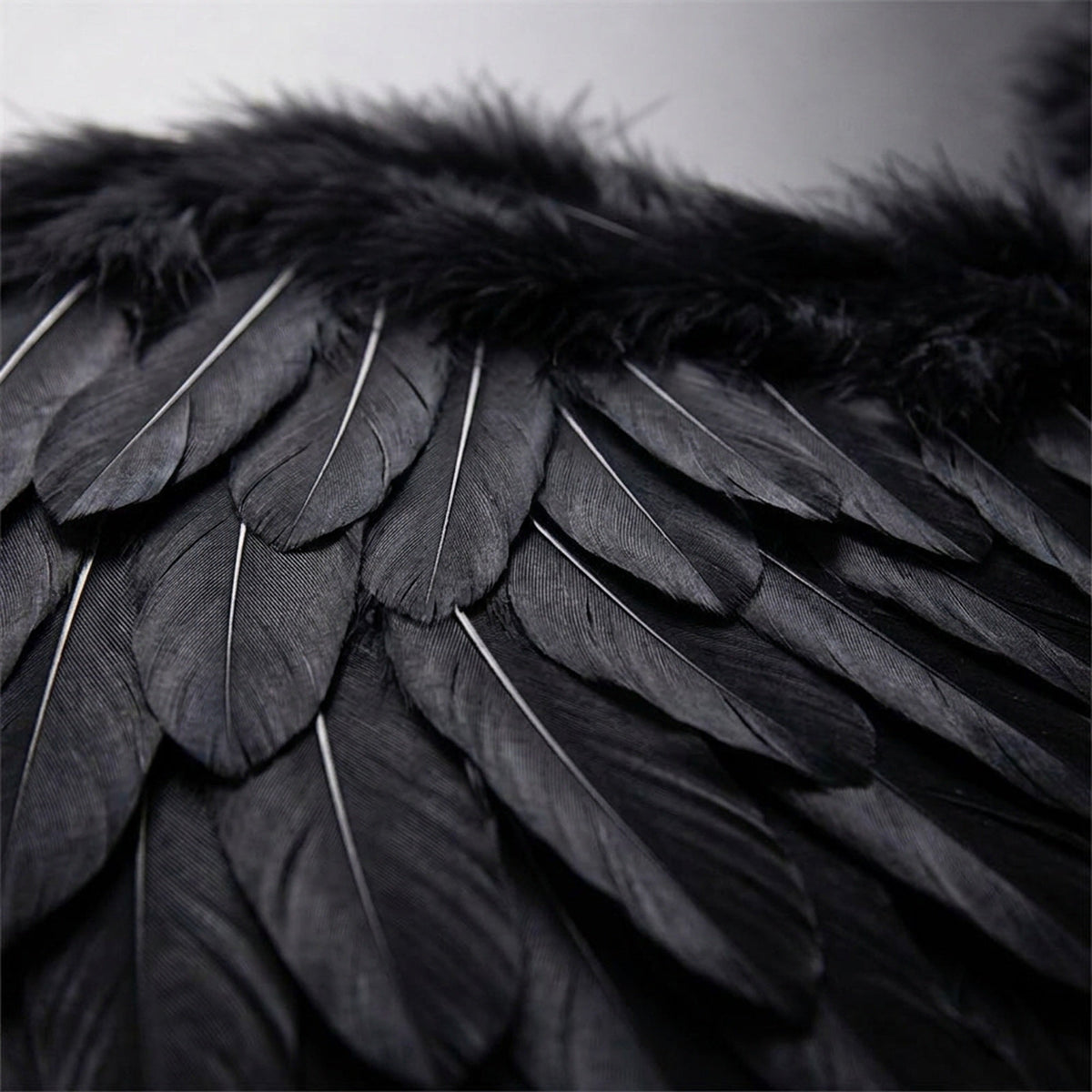 Layered Feather Angel Wings with Elastic Straps in Four Colors and Six Widths