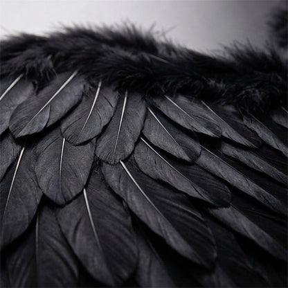 Layered Feather Angel Wings with Elastic Straps in Four Colors and Six Widths