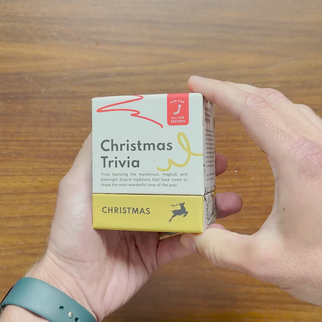 Christmas Trivia Deck with Quirky Holiday Questions for Family Dinners and Office Parties