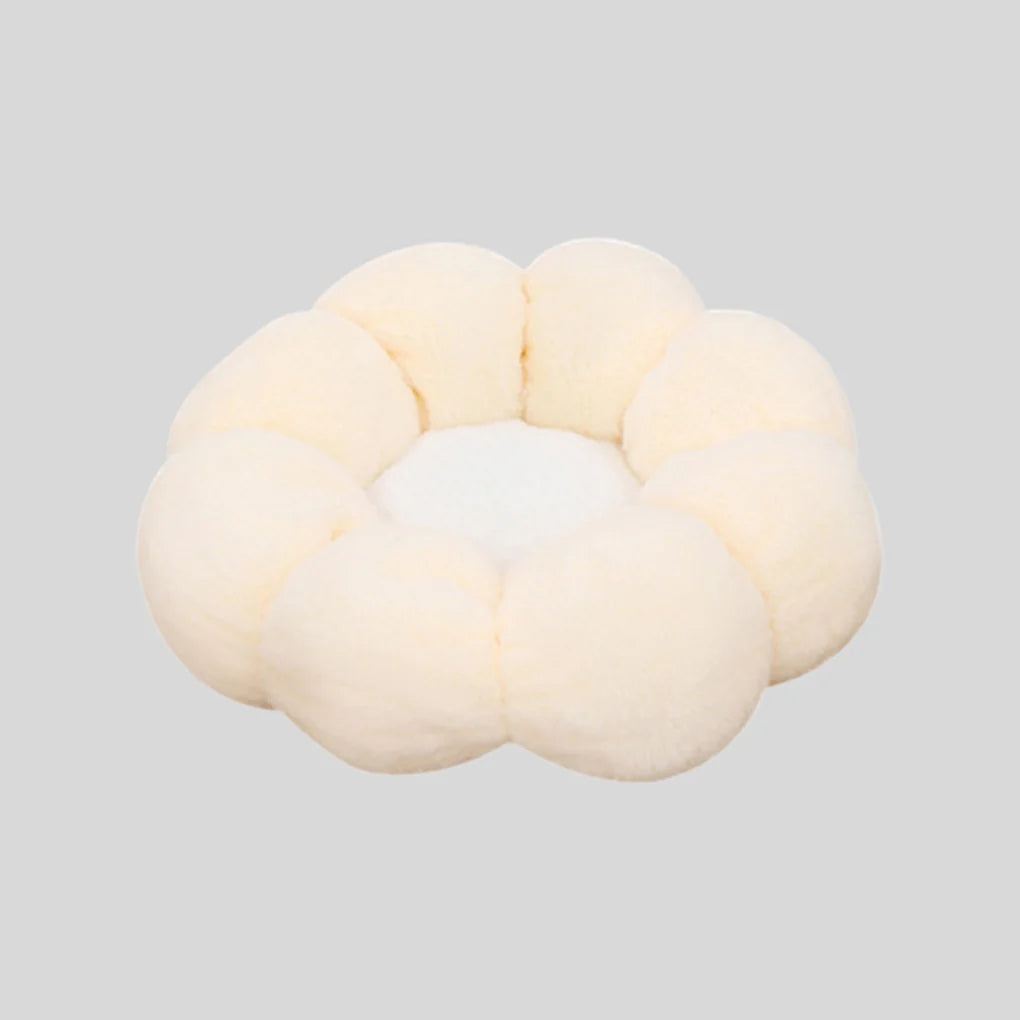 Blossom Shaped Cushion Bed for Cats and Small Dogs with Padded Edge